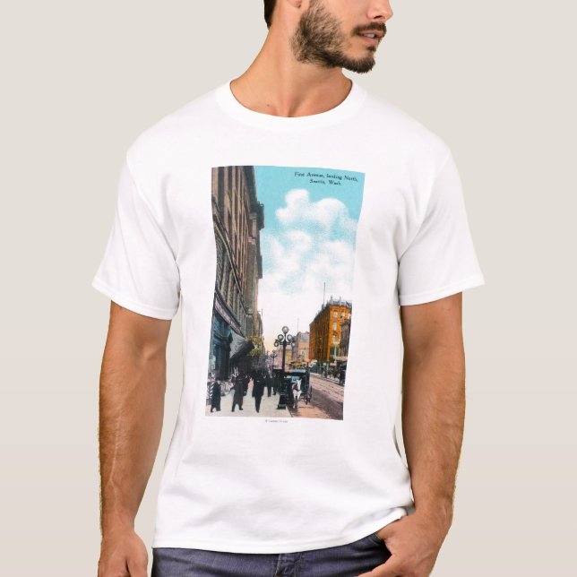 T-shirt Vue du nord de première avenue (Devant)