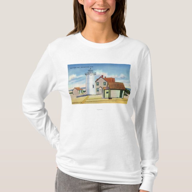 T-shirt Vue du phare de point de course (Devant)