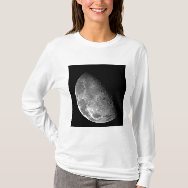 T-shirt Vue du pôle nord de la Lune (Devant)