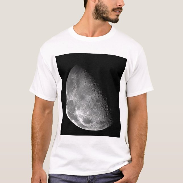 T-shirt Vue du pôle nord de la Lune (Devant)