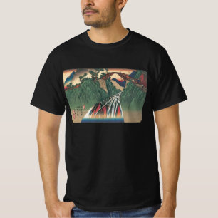 T-shirt Vue du pont sur la rivière Ina, Nojiri par Hiroshi