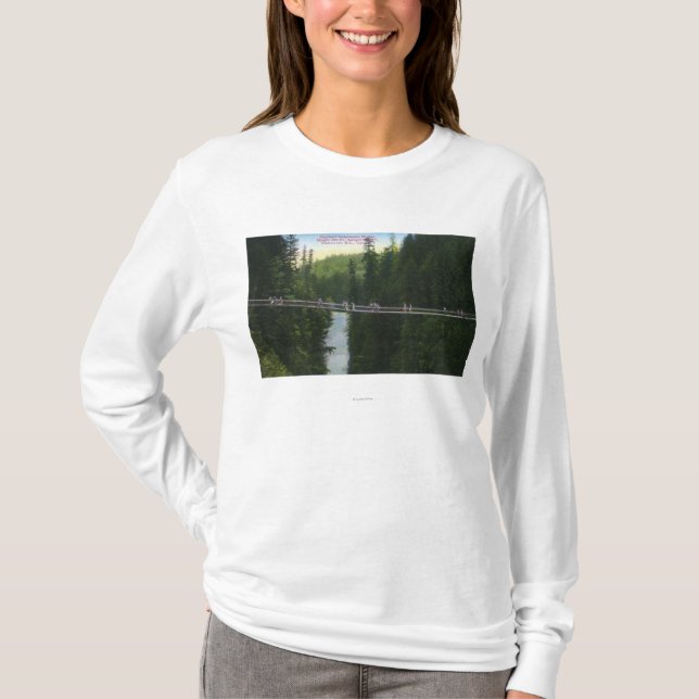 T-shirt Vue du pont suspendu de Capilano (Devant)
