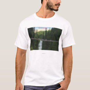 T-shirt Vue du pont suspendu de Capilano
