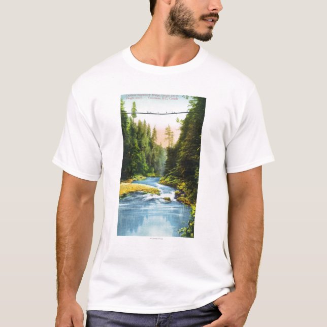 T-shirt Vue du pont suspendu de Capilano # 2 (Devant)