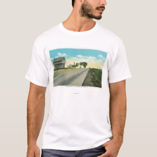 T-shirt Vue du sud de champ de bataille de Saratoga