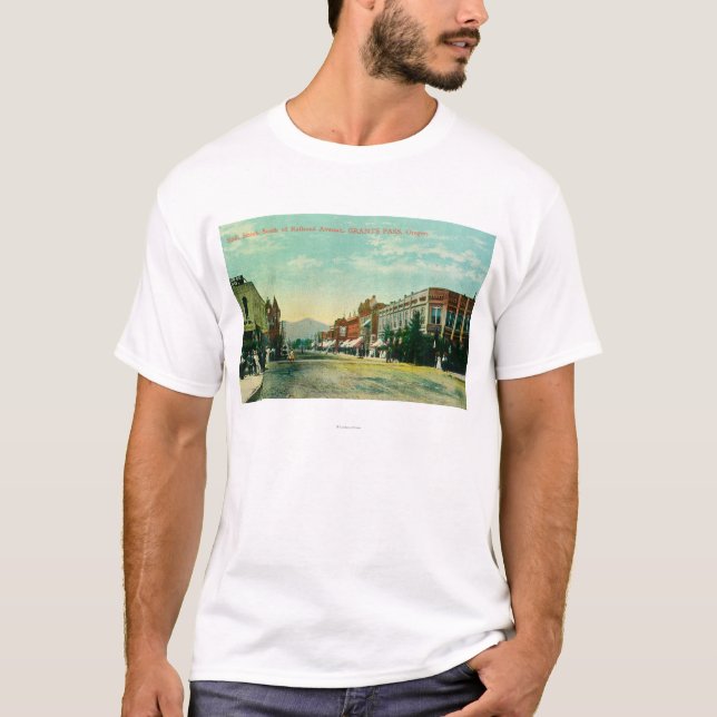 T-shirt Vue du sud de sixième rue de chemin de fer (Devant)