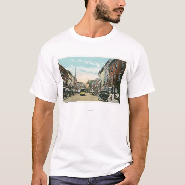 T-shirt Vue du sud de Wall Street (Devant)