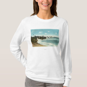 T-shirt Vue du surf et du brise-lames