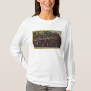 T-shirt Vue du vieux hôtel de Fallon et théâtre (1860)