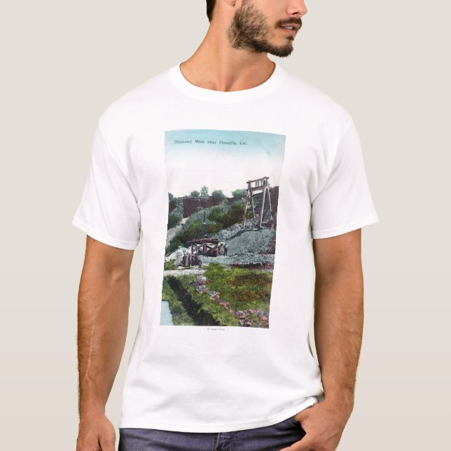 T-shirt Vue d'un diamant MineOroville, CA (Devant)