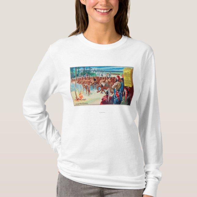 T-shirt Vue d'une danse indienne, annonce de produit de (Devant)