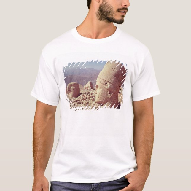 T-shirt Vue d'une tête colossale et d'un aigle (Devant)
