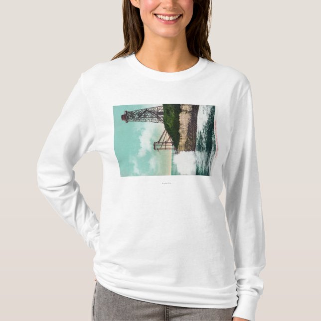 T-shirt Vue d'une vague MotorSanta Cruz, CA (Devant)