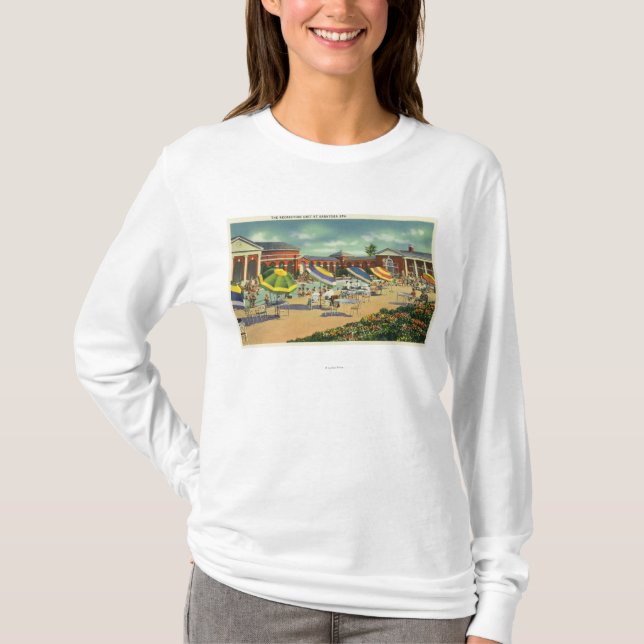 T-shirt Vue d'unité de récréation de spa de Saratoga (Devant)