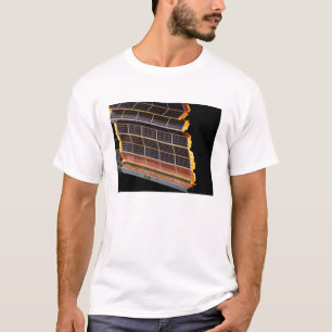 T-shirt Vue en gros plan des rangées solaires