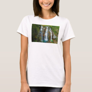 T-shirt Vue en hauteur sur la cascade, Croatie