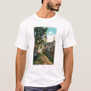 T-shirt Vue en pierre d'allée d'horloge du sud de tour et