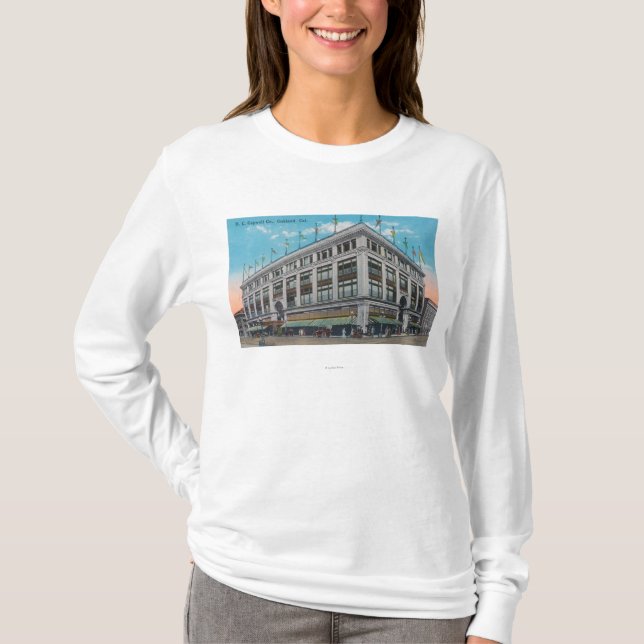 T-shirt Vue extérieure de bâtiment de H.C. Capwell Cie. (Devant)