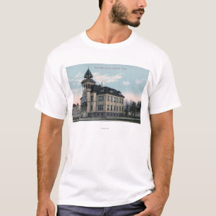 T-shirt Vue extérieure de bâtiment d'école de côté est