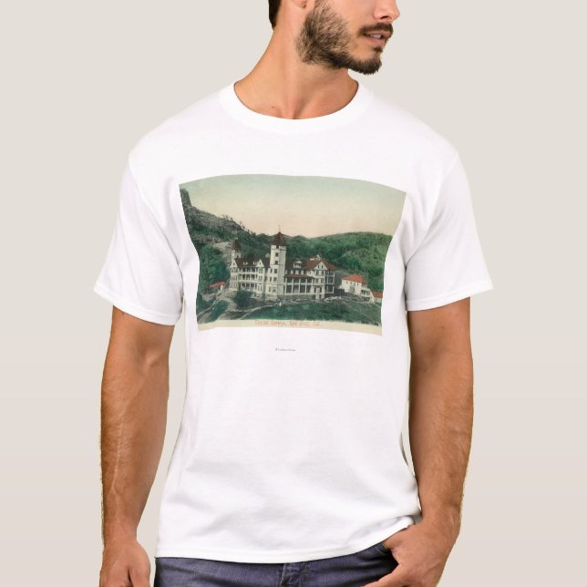 T-shirt Vue extérieure de bluff toscan de SpringsRed, CA (Devant)