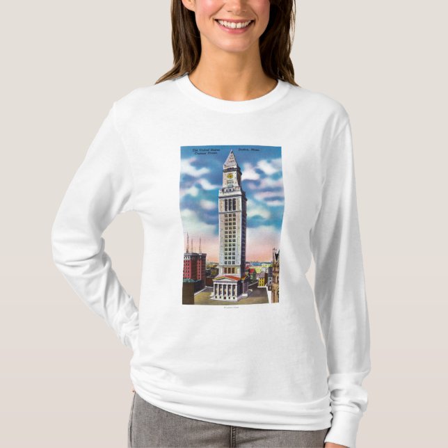 T-shirt Vue extérieure de bureau de douane des USA (Devant)