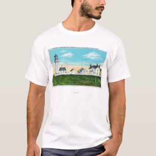 T-shirt Vue extérieure de cap Blanco LighthouseCoast