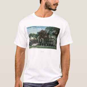 T-shirt Vue extérieure de gymnase d'université des
