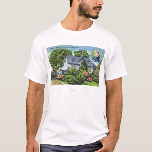 T-shirt Vue extérieure de Harriet Beecher Stowe (Devant)