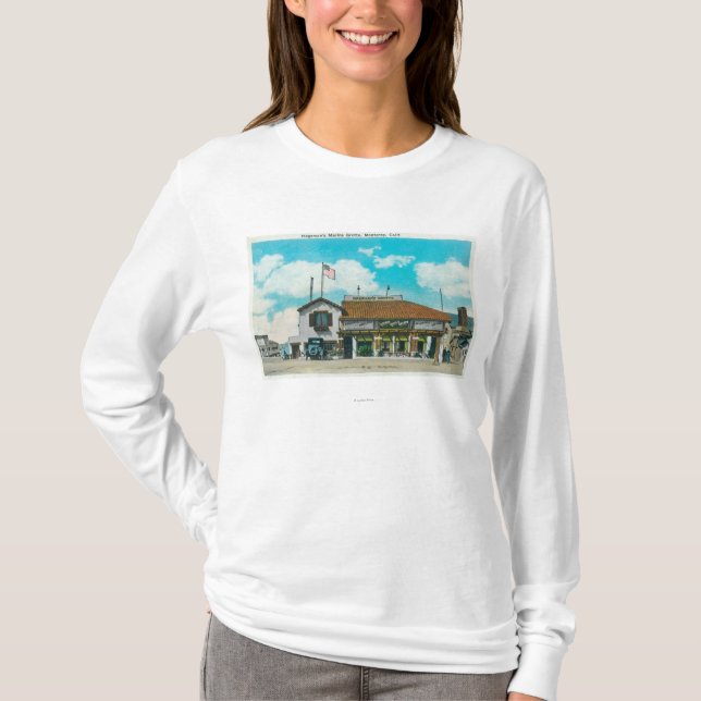 T-shirt Vue extérieure de la grotte marine de Hageman (Devant)