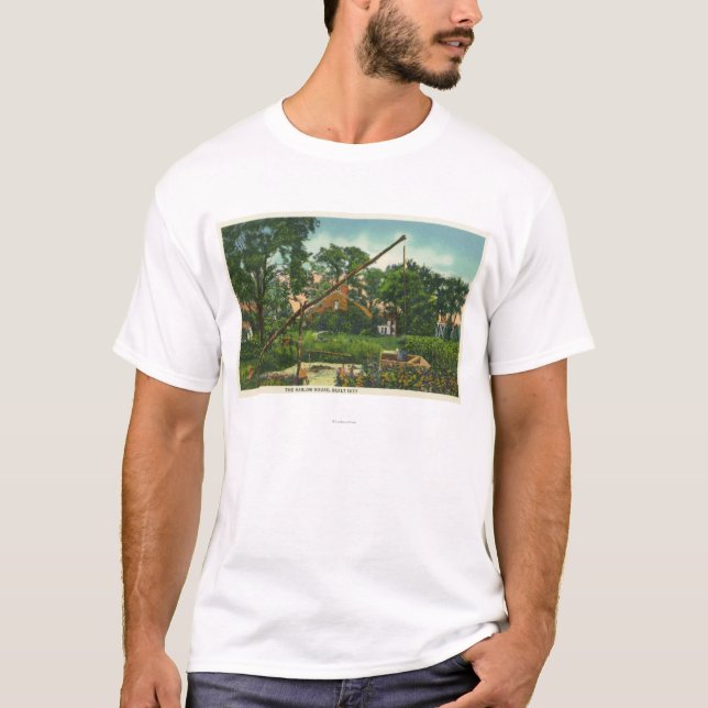 T-shirt Vue extérieure de la vieille Chambre de Harlow # 2 (Devant)