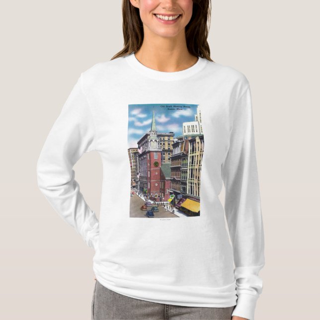 T-shirt Vue extérieure de la vieille réunion hall du sud (Devant)