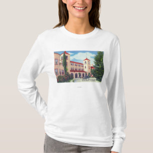 T-shirt Vue extérieure de l'auberge de mission de Sonoma