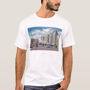T-shirt Vue extérieure de l'autobus de central de Portlan