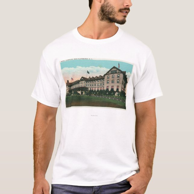 T-shirt Vue extérieure de l'hôtel Champlain (Devant)