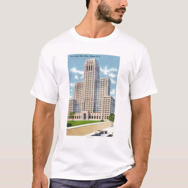 T-shirt Vue extérieure de l'immeuble de bureaux de (Devant)