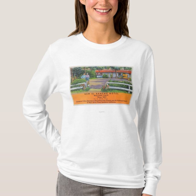 T-shirt Vue extérieure de nouveau motel d'EL Rancho (Devant)