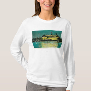T-shirt Vue extérieure de nuit du casino de Neptune et