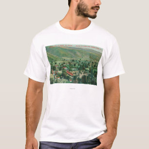 T-shirt Vue extérieure de Paraiso Hot Springs et jardins