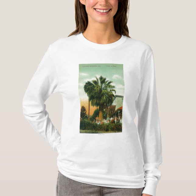T-shirt Vue extérieure de paume d'Au d'hôtel (Devant)