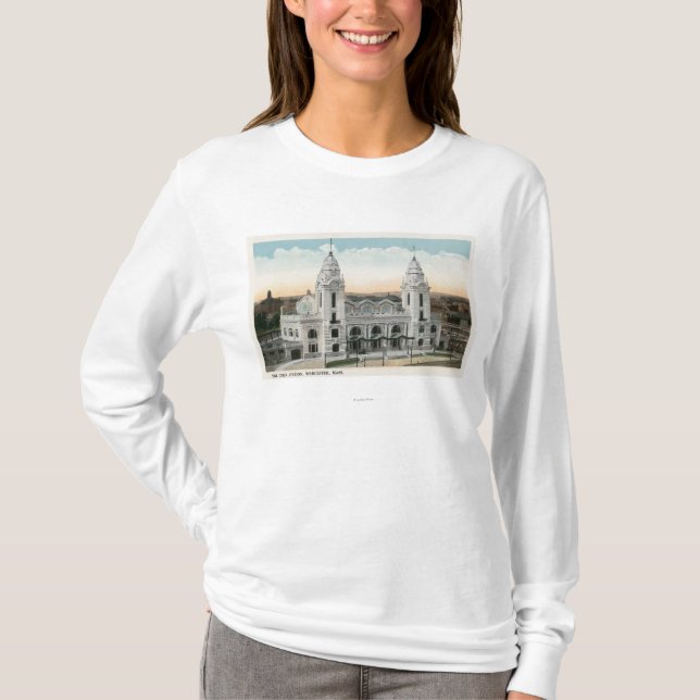 T-shirt Vue extérieure de station des syndicats (Devant)
