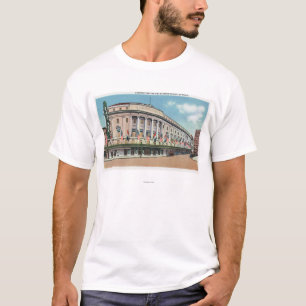 T-shirt Vue extérieure de théâtre d'Eastman et d'école de
