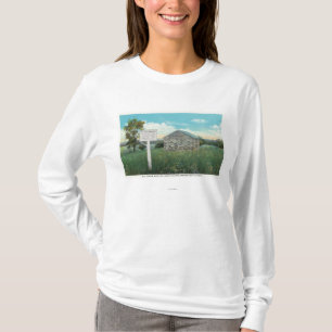 T-shirt Vue extérieure de vieille magazine de poudre