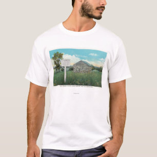 T-shirt Vue extérieure de vieille magazine de poudre