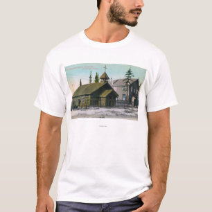T-shirt Vue extérieure d'église de St Mathew et