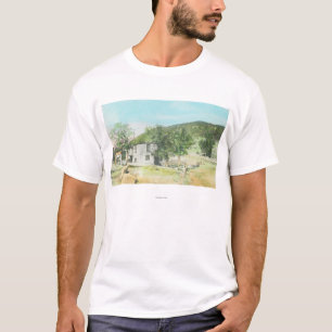 T-shirt Vue extérieure des distillateurs DairyLa Panza, CA