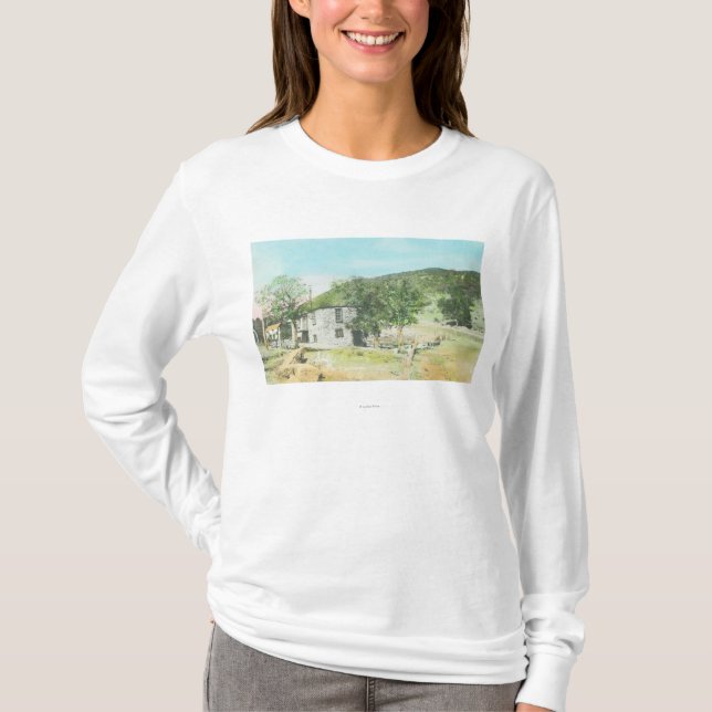 T-shirt Vue extérieure des distillateurs DairyLa Panza, CA (Devant)