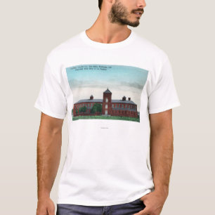 T-shirt Vue extérieure des moulins de soie de Currier Co