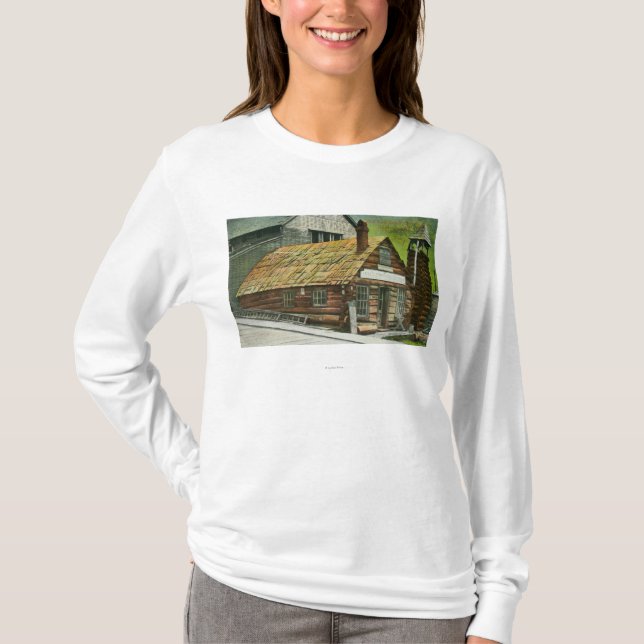 T-shirt Vue extérieure des travaux de soude de cabine de (Devant)