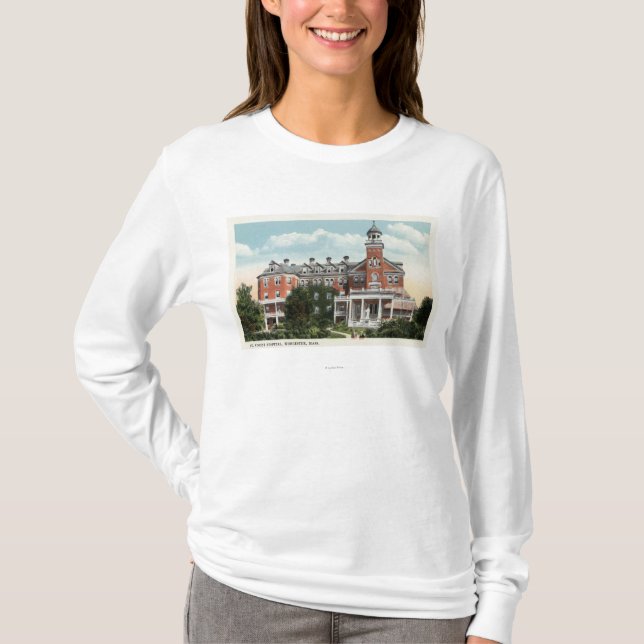 T-shirt Vue extérieure d'hôpital de St Vincent (Devant)