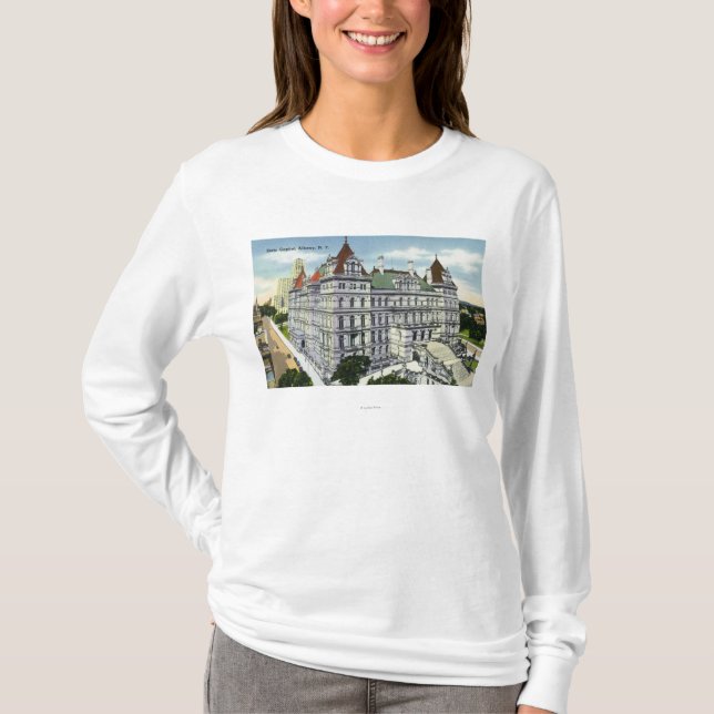 T-shirt Vue extérieure du bâtiment de capitol d'état # (Devant)